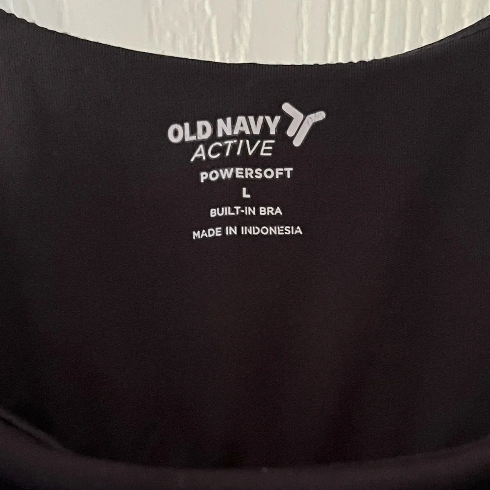 Old Navy Black PowerSoft Sleeveless Dress over Body Suit